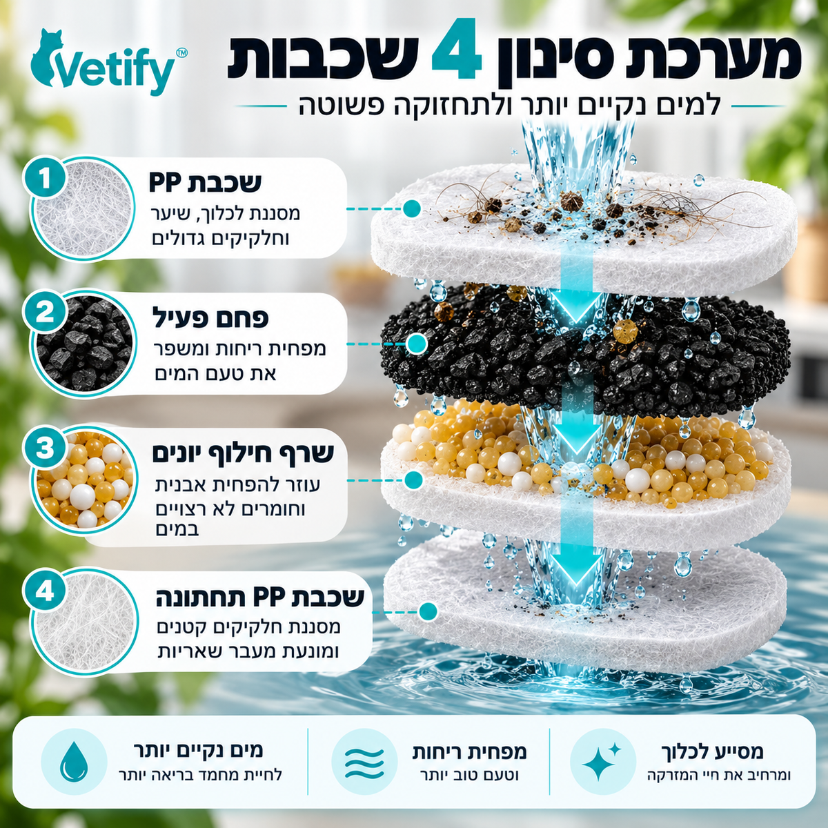 ™Vetify - מזרקת מים